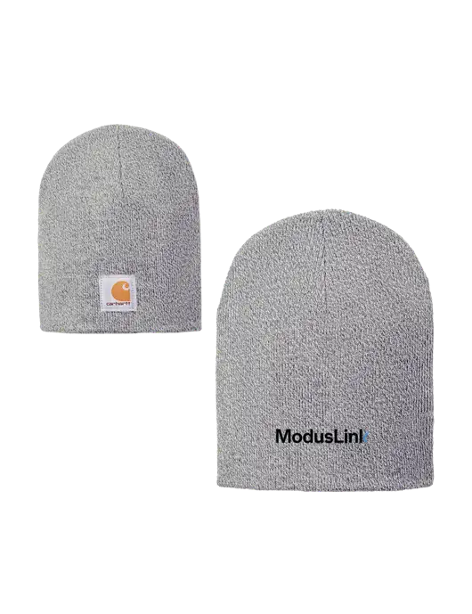 Carhartt Light Grey Heather Acrylic Knit Hat w/ModusLink Logo