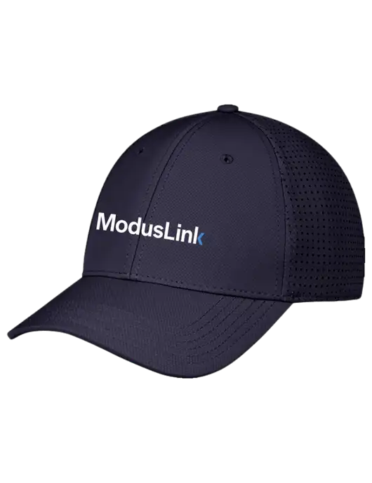 Navy Performance Stretchable Cap Hook & Loop w/ModusLink Logo
