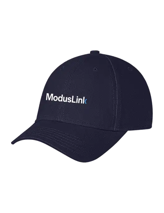 Navy Structured Soft Snap Closure Hook & Loop Cap w/ModusLink Logo