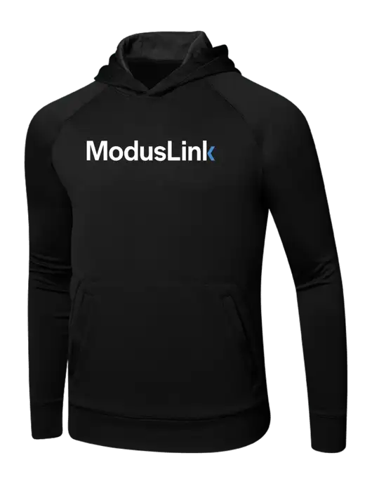 Tech Black Fleece Hooded Sweatshirt w/ModusLink Logo