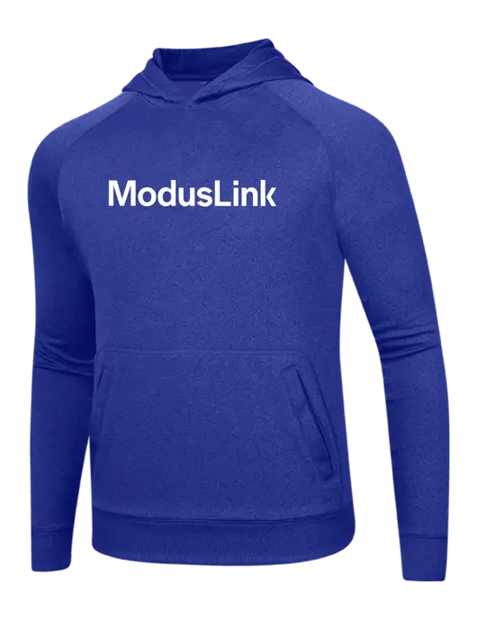 Tech True Royal Fleece Hooded Sweatshirt w/ModusLink Logo
