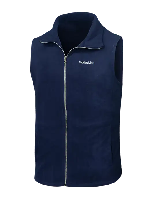 Navy Microfleece Vest w/ModusLink Logo