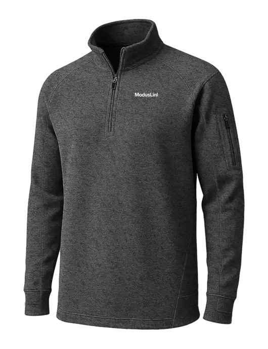 Graphite Heather Tech Fleece 1/4 Zip Pullover w/ModusLink Logo