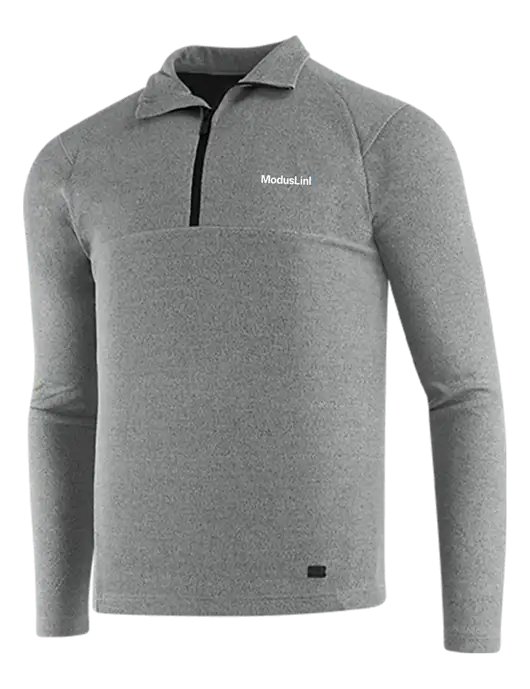 OGIO Petrol Grey Heather Transition 1/4 Zip Pullover w/ModusLink Logo