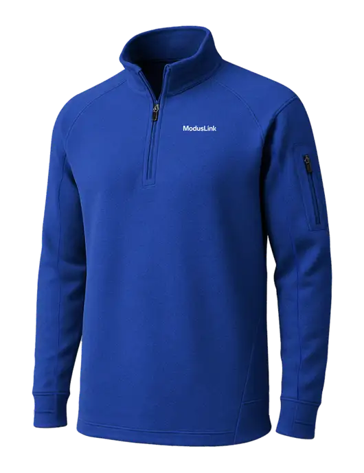True Royal Tech Fleece 1/4 Zip Pullover w/ModusLink Logo
