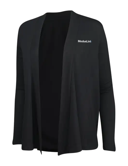 Black Womens Concept Cardigan w/ModusLink Logo