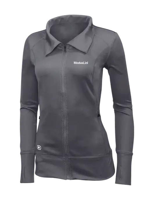 OGIO Dark Grey Womens Endurance Fulcrum Full-Zip w/ModusLink Logo