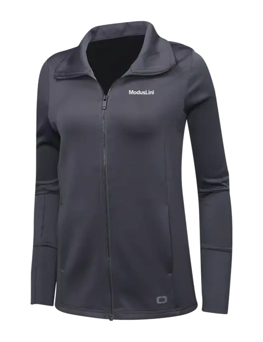 OGIO Dark Grey Womens Endurance Modern Performance Full-Zip w/ModusLink Logo