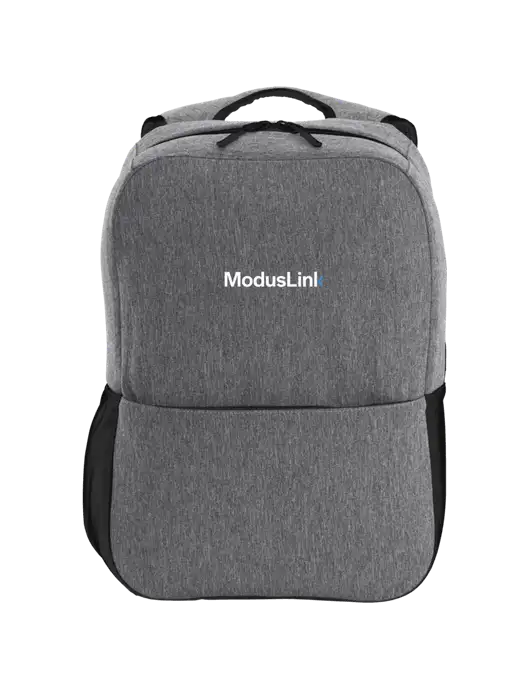 Access Square Laptop Graphite Heather/Black Backpack w/ModusLink Logo