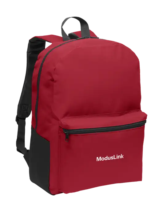 Casual Red Lightweight Laptop Backpack w/ModusLink Logo