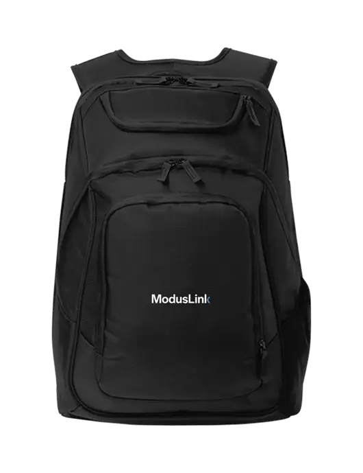 Executive Black Laptop Backpack w/ModusLink Logo