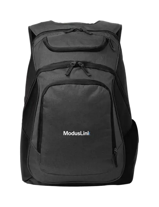 Executive Graphite Heather/Black Laptop Backpack w/ModusLink Logo